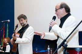 Actuación del grupo musical "Boleros Imperfectos". Graduación y clausura del curso del Aula de Mayores de la Universidad de Málaga. Paraninfo. Junio de 2019
