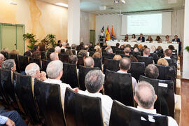 Intervención de Francisco González Fajardo. Presentación del Retrato de Honor de D. Eugenio José Luque Domínguez. Facultad de Ciencias Económicas y Empresariales. Junio de 2025
