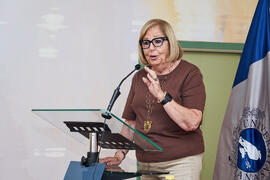 Adelaida de la Calle. Presentación del Retrato de Honor de D. Eugenio José Luque Domínguez. Facultad de Ciencias Económicas y Empresariales. Junio de 2025