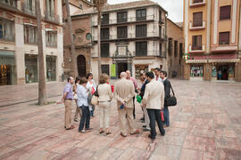 Visita anual de la conferencia de la RedOTRI de la Universidad de Málaga en el centro histórico d...