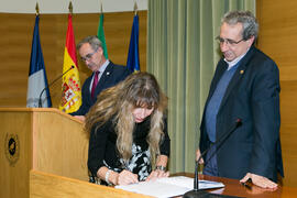 Toma de posesión de Francisca Rius Díaz como nueva catedrática de Salud Pública y Psiquiatría de la Universidad de Málaga. Edificio del Rectorado. Marzo de 2017