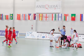 Partido Rusia contra Costa Rica. 14º Campeonato del Mundo Universitario de Fútbol Sala 2014 (FUTSAL). Antequera. Julio de 2014