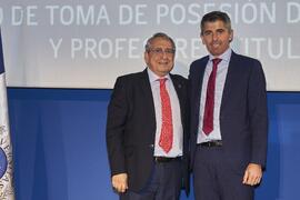 Toma de posesión de Salvador Jesús Pérez Moreno como catedrático del Área de Economía Aplicada de la Universidad de Málaga. Paraninfo. Diciembre de 2022