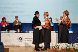 Investidura de Bernardo Quintero como Doctor "Honoris Causa" por la Universidad de Málaga. Paraninfo. Marzo de 2025