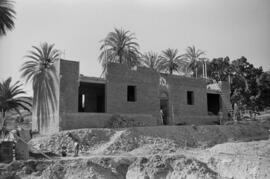 Málaga. Construcción del cuartel de la Guardia Civil. Ciudad Jardín. Septiembre de 1963