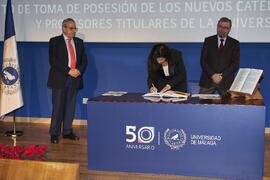 Toma de posesión de María del Carmen Ramírez Maestre como catedrática del Área de Personalidad, Evaluación y Tratamiento Psicológico de la Universidad de Málaga. Paraninfo. Diciembre de 2022