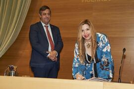 Toma de posesión de Miriam Seghiri Domínguez como nuevo Vicerrectora Adjunta de Cooperación Internacional y Política Lingüística de la Universidad de Málaga. Edificio del Rectorado. Abril de 2024