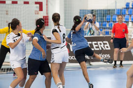 Partido República Checa - India. Categoría femenina. Campeonato del Mundo Universitario de Balonmano. Antequera. Julio de 2016