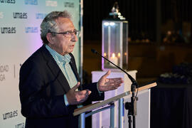 José Ángel Narváez. Homenaje al personal jubilado o que cumple 25 años de servicio en la Universidad de Málaga. Jardín Botánico. Septiembre de 2021