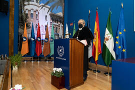 Intervención de José Ángel Narváez. Apertura del Curso Académico 2020/2021 de la Universidad de Málaga. Paraninfo. Septiembre de 2020