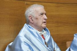 Antonio García Berrio en su investidura como "Doctor Honoris Causa" por la Facultad de Filosofía y Letras de la Universidad de Málaga. Edificio del Rectorado. Junio de 2024