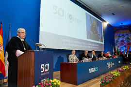 Discurso de José Ángel Narváez. Entrega de la Medalla de Oro de la Universidad de Málaga la Universidad de Córdoba y a la Universidad de Sevilla. Paraninfo. Junio de 2023