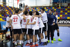 Partido Egipto - China Taipei. Categoría masculina. Campeonato del Mundo Universitario de Balonmano. Antequera. Julio de 2016