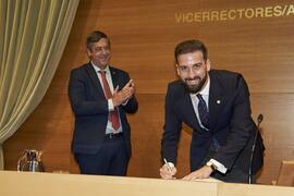 Toma de posesión de Guillermo Sánchez-Archidona Hidalgo como nuevo Vicerrector Adjunto de Desarrollo Estatutario y Relaciones de Empleo de la Universidad de Málaga. Edificio del Rectorado. Abril de 2024