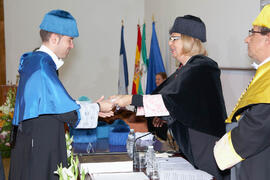 Investidura de nuevos doctores por la Universidad de Málaga. Paraninfo. Febrero de 2012