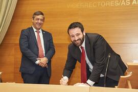 Toma de posesión de Daniel Navas Carrillo como nuevo Vicerrector Adjunto de Posgrado y Enseñanzas Propias de la Universidad de Málaga. Edificio del Rectorado. Abril de 2024