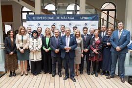 Toma de Posesión del nuevo Consejo de Dirección de la Universidad de Málaga. Edificio del Rectora...