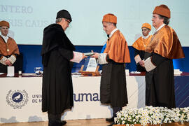 Investidura de Bernardo Quintero como Doctor "Honoris Causa" por la Universidad de Málaga. Paraninfo. Marzo de 2025
