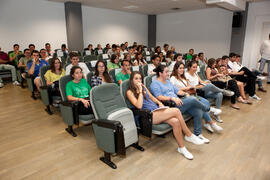 Asistentes de la gala del deporte de la Universidad de Málaga. Facultad de Ciencias de la Educación. Mayo de 2014