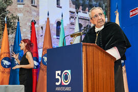Discurso de José Ángel Narváez. Entrega de la Medalla de Oro de la Universidad de Málaga la Universidad de Córdoba y a la Universidad de Sevilla. Paraninfo. Junio de 2023