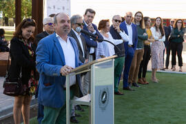 Inauguración de la primera "Isla y Senda Verde" de la Universidad de Málaga. Facultad de Ciencias de la Comunicación y Turismo. Octubre de 2019