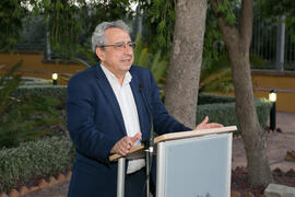 José Ángel Narváez. Homenaje al personal que cumple 25 años de servicio en la UMA o jubilado. Jardín Botánico. Junio de 2018