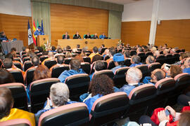 Investidura como Doctor "Honoris Causa" de Antonio Luque por la Facultad de Ciencias de la Universidad de Málaga. Edificio del Rectorado. Octubre de 2016
