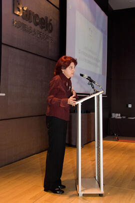Cena de gala con motivo al homenaje para los jubilados y personal que cumple 25 años de servicio en la Universidad de Málaga. Hotel Barceló. Febrero de 2009