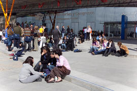 Descanso. 3º Congreso Internacional de Actividad Físico-Deportiva para Mayores de la Universidad de Málaga. Palacio de Ferias y Congresos de Málaga. Marzo de 2009
