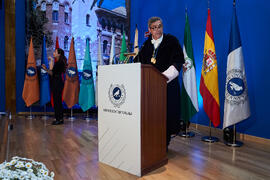 Discurso de Teodomiro López. Investidura de Bernardo Quintero como Doctor "Honoris Causa" por la Universidad de Málaga. Paraninfo. Marzo de 2025