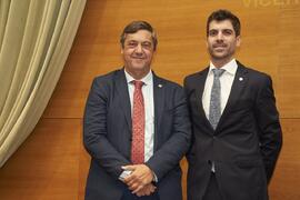 Toma de posesión de Pablo Sánchez Molina como nuevo Personal asesor en materia de Investigación de la Universidad de Málaga. Edificio del Rectorado. Abril de 2024