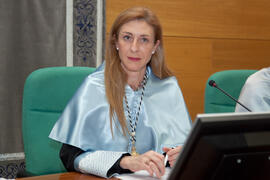 Chantal Pérez, Vicerrectora de Extensión Universitaria de la Universidad de Málaga en la Investid...