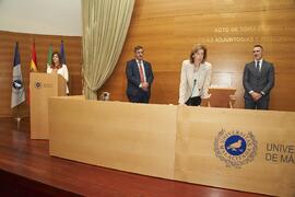 Toma de posesión de Isabel María Abad Guerrero como nueva Vicerrectora Adjunta de Empleabilidad de la Universidad de Málaga. Edificio del Rectorado. Abril de 2024