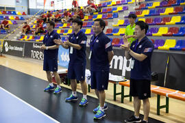 Partido Japón - Corea del Sur. Categoría masculina. Campeonato del Mundo Universitario de Balonmano. Antequera. Julio de 2016