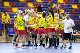 Partido Rumanía - España. Categoría femenina. Campeonato del Mundo Universitario de Balonmano. Antequera. Julio de 2016