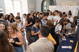 Momentos previos a la apertura del Curso Académico 2019-2020 de la Escuela Técnica Superior de Arquitectura de la Universidad de Málaga. Teatro Cervantes. Octubre de 2019