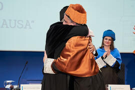 Investidura de Bernardo Quintero como Doctor "Honoris Causa" por la Universidad de Málaga. Paraninfo. Marzo de 2025