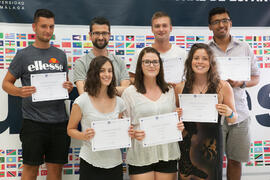Graduación del alumnado del CIE de la Universidad de Málaga. Centro Internacional de Español. Julio de 2015