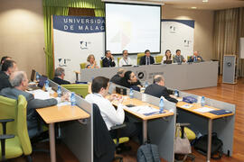 Encuentro de rectores de Brasil, Portugal y España: Debate acerca del fomento de la cultura emprendedora. Edificio del Rectorado. Octubre de 2015
