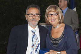 Cena de gala con motivo al homenaje para los jubilados y personal que cumple 25 años de servicio en la Universidad de Málaga. Jardín Botánico. Junio de 2010