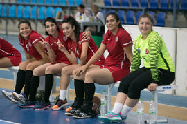 Partido Universidad de Primorska - Universidad de Akdeniz. Categoría femenina. Campeonato Europeo Universitario de Balonmano. Antequera. Julio de 2017