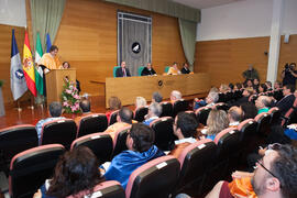 Investidura como Doctor "Honoris Causa" de Manuel Molina Lozano por la Facultad de Turismo de la Universidad de Málaga. Rectorado. Abril 2016