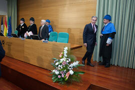Investidura como Doctor "Honoris Causa" de Antonio Luque por la Facultad de Ciencias de la Universidad de Málaga. Edificio del Rectorado. Octubre de 2016