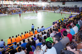 Partido España contra República Checa. 14º Campeonato del Mundo Universitario de Fútbol Sala 2014 (FUTSAL). Antequera. Julio de 2014