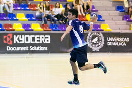 Partido Universidad de Málaga - Universidad de Suceava. Categoría masculina. Campeonato Europeo Universitario de Balonmano. Antequera. Julio de 2017
