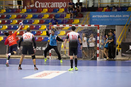Partido Corea del Sur - Egipto. Categoría masculina. Campeonato del Mundo Universitario de Balonmano. Antequera. Junio de 2016