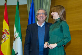 Toma de Posesión de María Clelia Martínez Maza como nueva catedrática del Departamento de Ciencias Históricas de la Universidad de Málaga. Edificio del Rectorado. Febrero de 2018