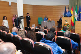 Investidura como Doctor "Honoris Causa" de Hans-Dieter Wienberg por la Facultad de Ciencias de la Universidad de Málaga. Rectorado. Mayo de 2016
