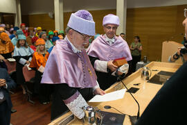 Investidura de Heliodoro Carpintero Capell como Doctor "Honoris Causa" por la Facultad de Psicología de la Universidad de Málaga. Edificio del Rectorado. Mayo de 2019