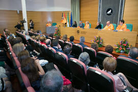 José Emilio Navas en su investidura como Doctor "Honoris Causa" por la Facultad de Ciencias Económicas y Empresariales de la Universidad de Málaga. Edificio del Rectorado. Abril de 2017